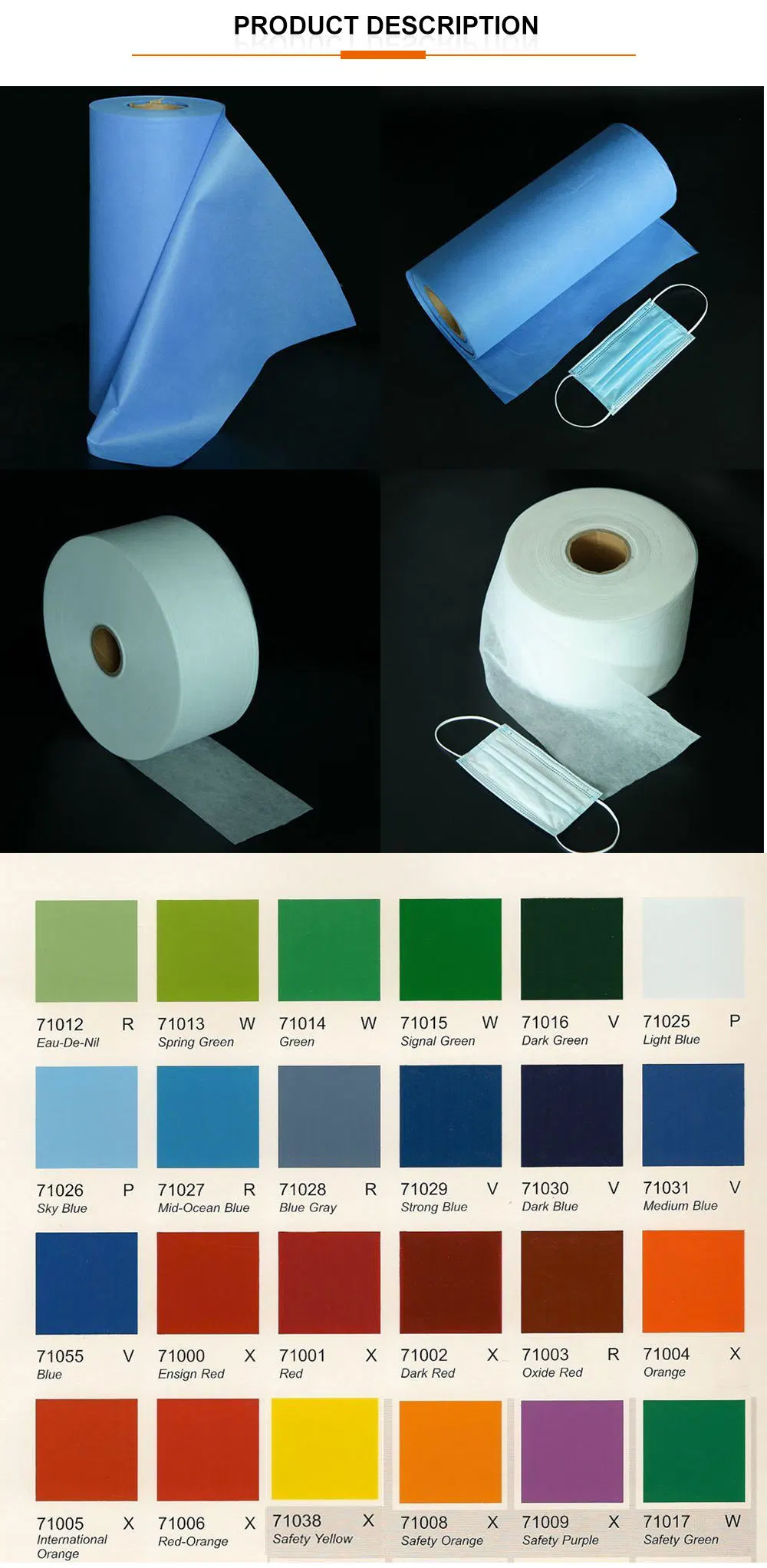 Diamond Pattern Waterproof Non-Woven Roll Polypropylene Fabric Non Woven